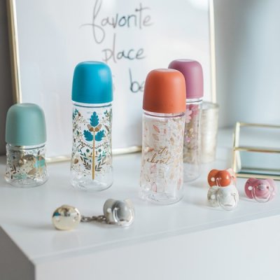 Suavinex Gold kojenecká láhev průtok S 150 ml - Modrá - obrázek