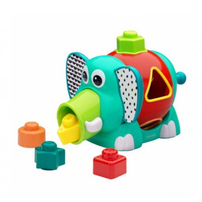 Infantino Slon Jumbo s vkládacími tvary