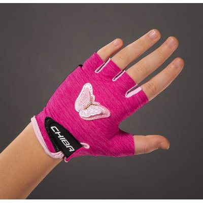 Chiba cyklistické rukavice pro děti Cool Kids - Motýl, vel. S - obrázek