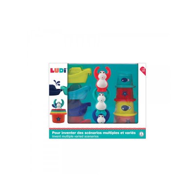 Ludi Sada hraček do koupele Opičky - obrázek