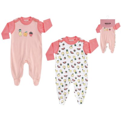 Jacky Boley Multipack set dupaček a trička - Růžová/bílá, vel. 56