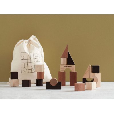 Kids Concept dřevěné kostky Neo - 21 ks - obrázek