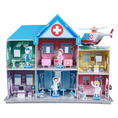 Fiesta Crafts 3D Puzzle - Nemocnice - obrázek