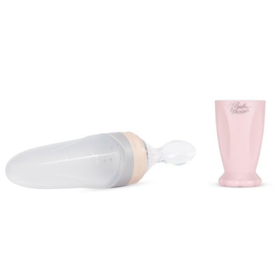 Bjällra of Sweden krmící lžička s dávkovačem - Pink - obrázek
