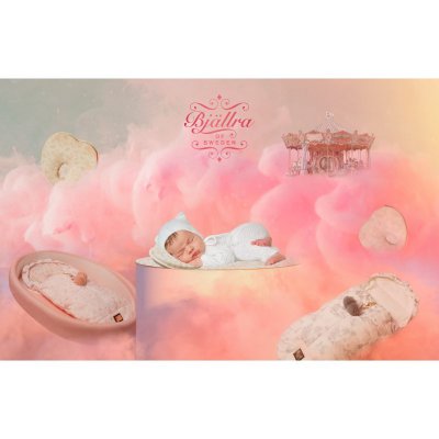 Bjällra of Sweden dětský polštářek Vintage - Girl - obrázek