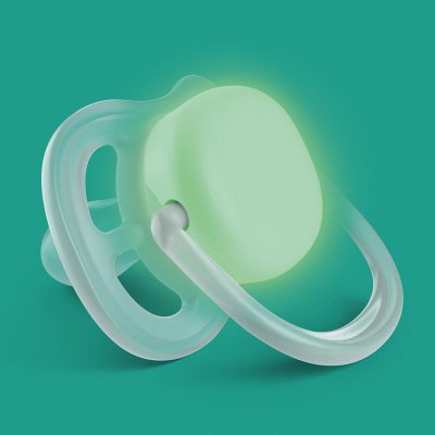 Philips AVENT šidítko Ultra air noční, 0 - 6 m - Chlapec, 2 ks - obrázek