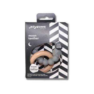 Jellystone Designs kousátko Měsíc - Šedé - obrázek