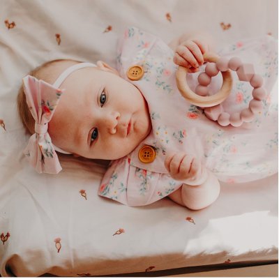 Jellystone Designs kousátko Měsíc - Růžové - obrázek