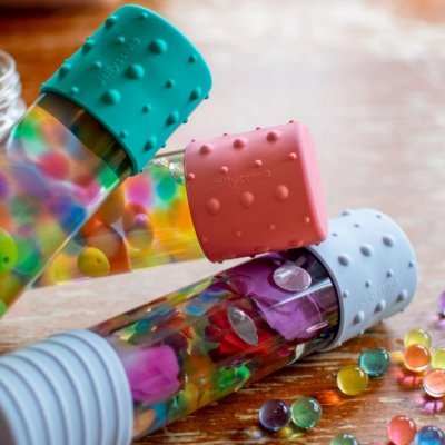 Jellystone Designs senzorická láhev - Růžová - obrázek