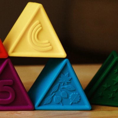 Jellystone Designs skládací hračka Triblox - Duhová - obrázek