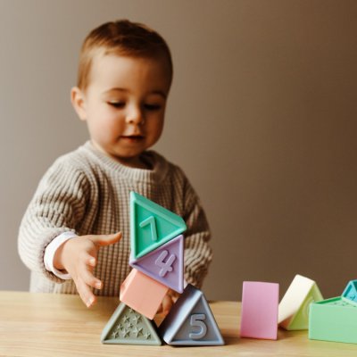 Jellystone Designs skládací hračka Triblox - Pastelová - obrázek