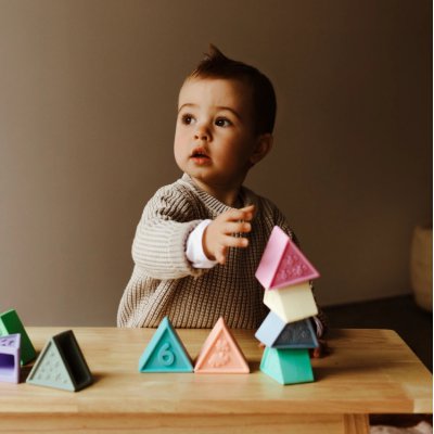 Jellystone Designs skládací hračka Triblox - Pastelová - obrázek