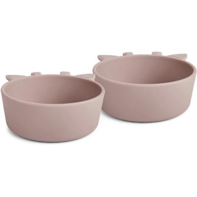 Nuuroo Alex silikonová miska Giraf 2 ks - Woodrose - obrázek