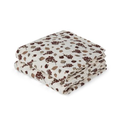 Nuuroo Bao mušelínové plenky Print 2 ks - Autumn Leaf