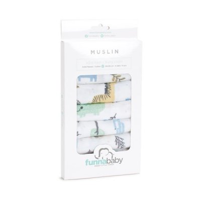 FunnaBaby plenka 6 ks - Safari, 30 x 30 cm - obrázek