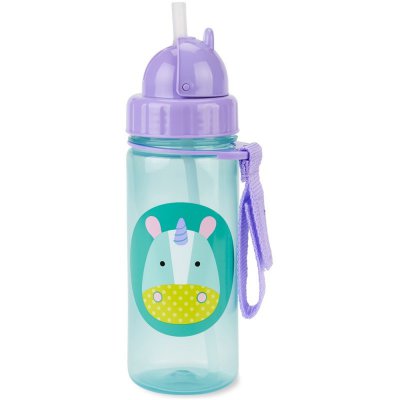 Skip Hop Zoo lahvička s brčkem 385 ml - Jednorožec