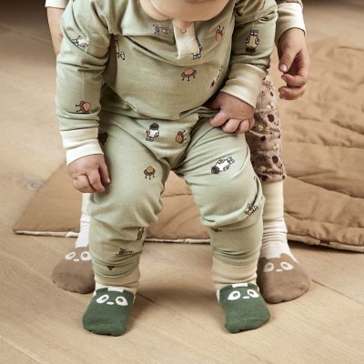 Nuuroo Freja ponožky 2 ks - Light Green/Warm Green, vel. 19 - 21 - obrázek