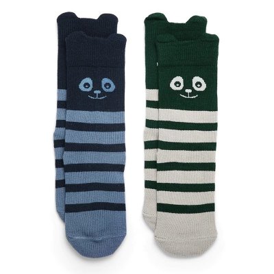 Nuuroo Frida ponožky 2 ks - Dark Green/Black Iris, vel. 19 - 21