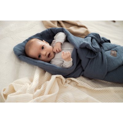 Sleepee mušelínová zavinovačka - Petrol - obrázek