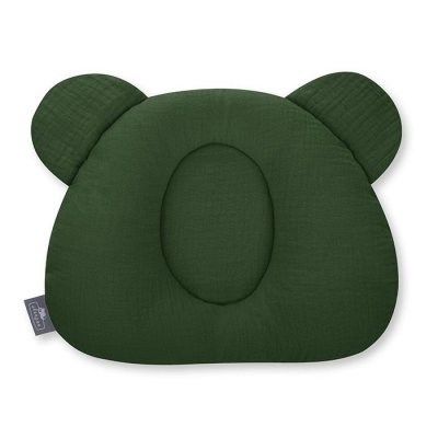 Sleepee mušelínový fixační polštář - Bottle Green