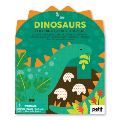 Petitcollage omalovánka se samolepkami - Dinosauři
