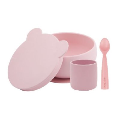 Minikoioi set na stolování BLW I - Pinky Pink