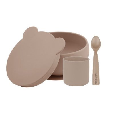 Minikoioi set na stolování BLW I - Bubble Beige