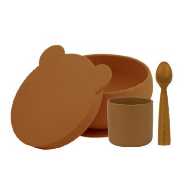 Minikoioi set na stolování BLW I - Woody Brown