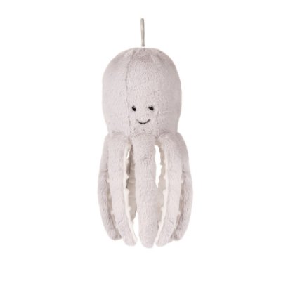 Flow hračka s tlukotem srdce Olly the Octopus - Grey - obrázek