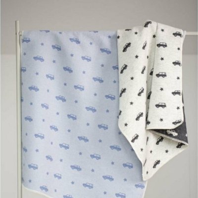 David Fussenegger Juwel dětská deka Cars Allover 70 x 90 cm - Offwhite - obrázek