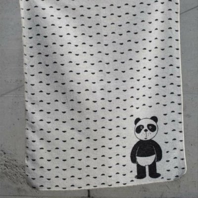 David Fussenegger Juwel dětská deka Panda in Diapers 70 x 90 cm - Offwhite - obrázek