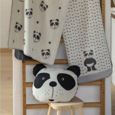 David Fussenegger Juwel polštář Panda Bear - Offwhite - obrázek