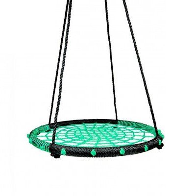 Teddies houpací kruh s provazovou výplní 100 cm - Zelený