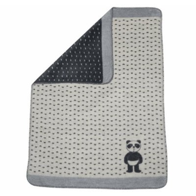 David Fussenegger Panda dětská deka Panda in Diapers 75 x 100 cm - Offwhite