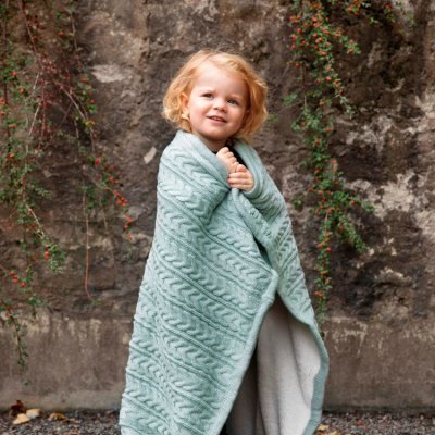 Vinter & Bloom deka Cuddly - Sage Green - obrázek