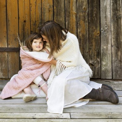 Vinter & Bloom deka Cuddly - Dusty Rose - obrázek