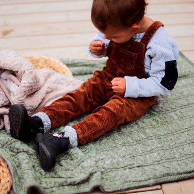 Vinter & Bloom deka Cuddly - Green Melange - obrázek