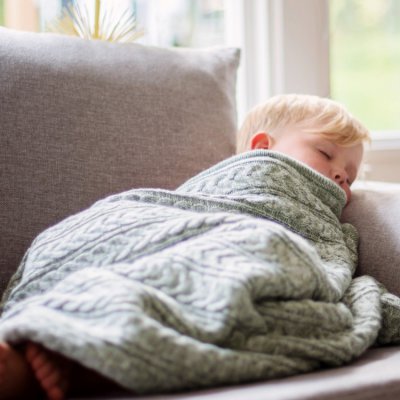 Vinter & Bloom deka Cuddly - Green Melange - obrázek