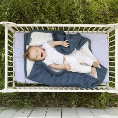 Vinter & Bloom deka Cuddly - Storm Blue - obrázek