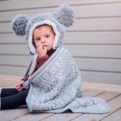 Vinter & Bloom deka Cuddly - Grey Melange - obrázek