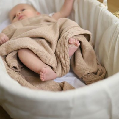 Vinter & Bloom deka Joy Organic - Almond Beige - obrázek