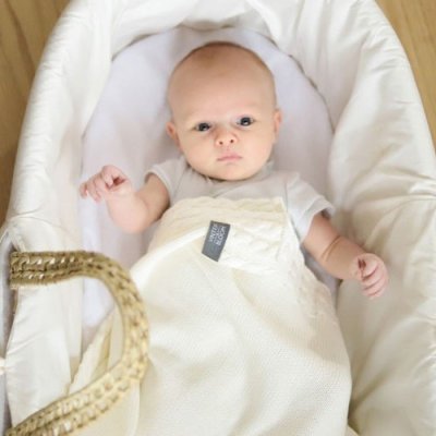 Vinter & Bloom deka Joy Organic - Warm White - obrázek