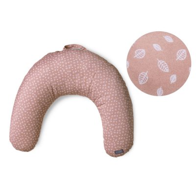 Vinter & Bloom kojící polštář Nordic Leaf - Misty Rose