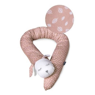 Vinter & Bloom mantinel a kojící polštář Nordic Leaf - Misty Rose