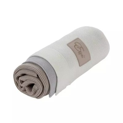 Effiki bambusová deka by Klaudia Halejcio 75 x 90 cm - Bílá/šedá/béžová - obrázek