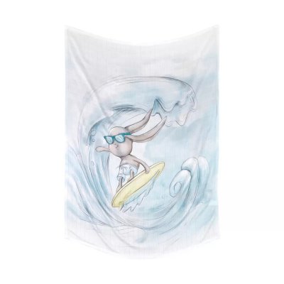 Effiki bambusová přikrývka Swaddle 70 x 100 cm - Effik surfař