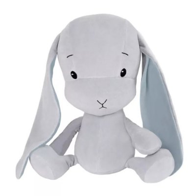 Effiki králíček Effik 50 cm - Šedý/modré uši