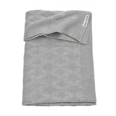 Meyco deka do kočárku/kolébky Diamond - Grey melange
