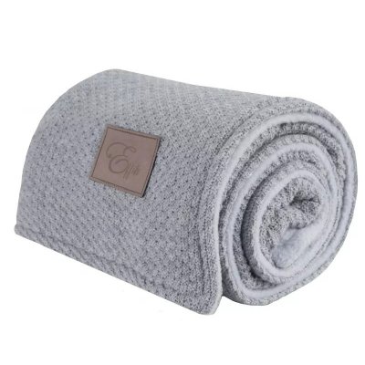 Effiki vlněná & flísová dvojitá deka - Gray/gray