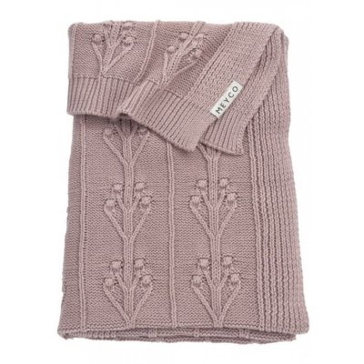 Meyco deka do kočárku/kolébky Romantic flower - Lilac